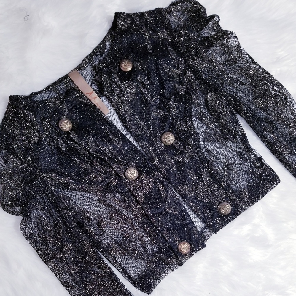 NEW! Black & Gold Blazer